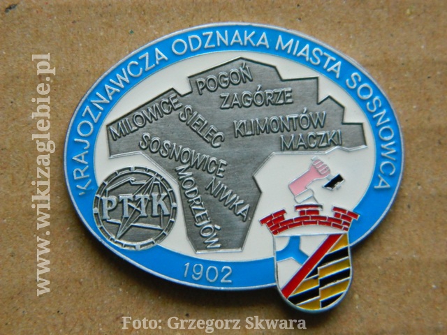 Plik:Odznaka Krajoznawcza Odznaka Miasta Sosnowca.jpg