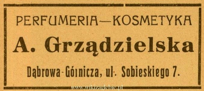 Plik:Reklama 1938 Dąbrowa Górnicza Perfumeria-Kosmetyka A. Grządzielska 01.jpg