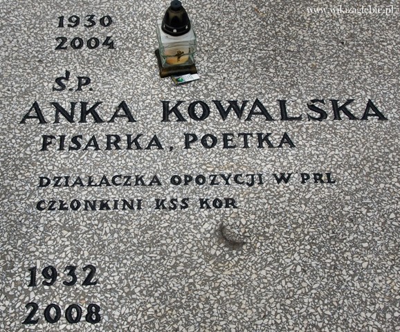 Plik:Sosnowiec cmentarz katolicki ul. Smutna Anka Kowalska Andrzej Kowalski 03.JPG