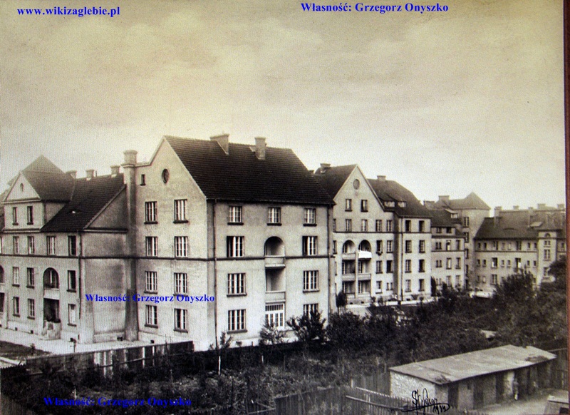 Plik:Pogon kol domow UM w Sosnowcu okr. II wojny wiki.JPG