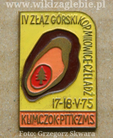 Plik:Odznaka IV Zlaz Gorski Kopalni Milowice-Czeladz.jpg