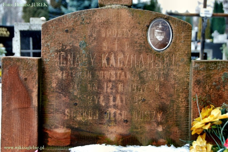 Plik:Będzin cmentarz katolicki ul. Małobądzka Cmentarz parafii św. Tomasza w Sosnowcu Ignacy Kaczmarski 04.JPG