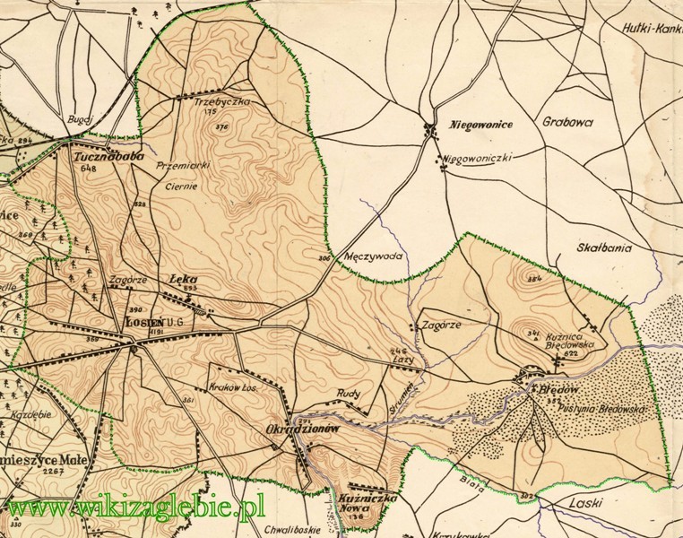 Plik:Gmina Łosień Mapa 1927 1939.jpg