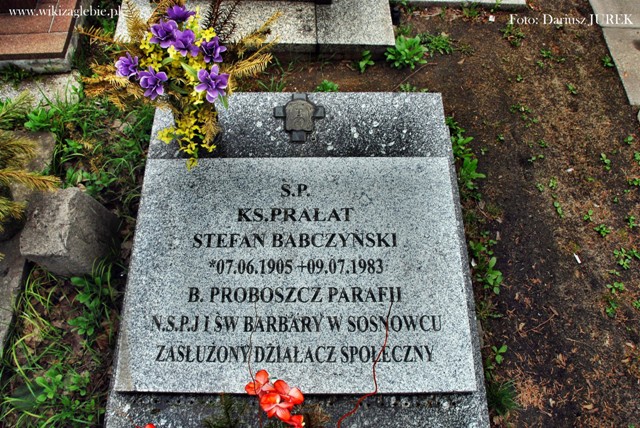 Plik:Sosnowiec cmentarz katolicki ul. Smutna Stefan Babczyński 02.JPG