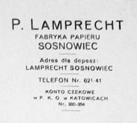 Plik:Adres fabryka Papieru Lamprecht Sosnowiec.jpg