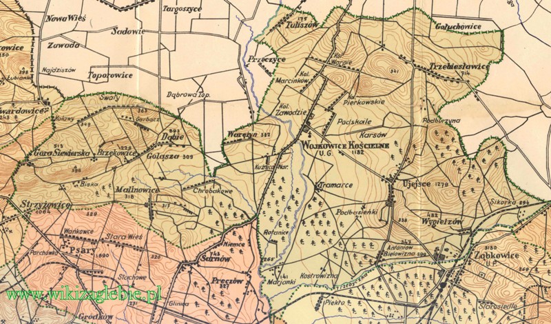 Plik:Gmina Wojkowice Kościelne Mapa 1927 1939.jpg