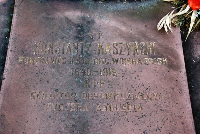Plik:Sosnowiec cmentarz katolicki ul. Smutna 103 Konstanty Kaszyński.JPG