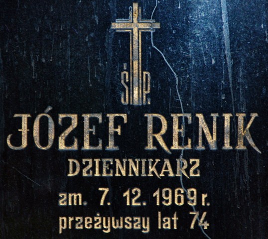 Plik:Sosnowiec cmentarz katolicki ul. Smutna Józef Renik 03.JPG