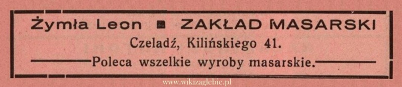 Plik:Reklama 1938 Czeladź Zakład Masarski Leon Żymła 01.jpg