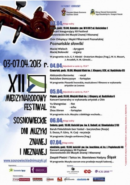 Plik:Sosnowieckie Dni Muzyki Znanej i Nieznanej Plakat 2013.jpg