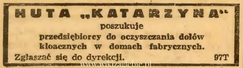 Plik:Reklama 1945 Sosnowiec Huta Katarzyna 01.JPG
