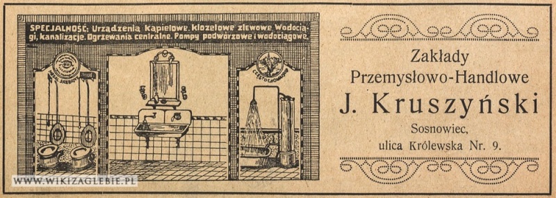 Plik:Reklama-1922-Sosnowiec-Kruszyński-Zakład-Przemysłowo-Handlowy.jpg
