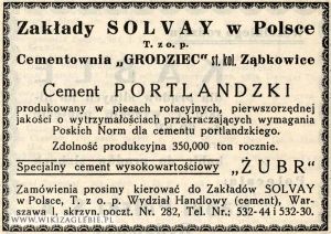 Reklama 1935 Będzin Cementownia Grodziec Solvay.jpg