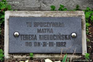 Sosnowiec cmentarz katolicki ul. Smutna Teresa Janina Kierocińska 03.JPG