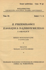 Z przeszłości Zagłębia Dąbrowskiego i okolicy - Szkice monograficzne z ilustracjami - Tom 3 - nr 07-08.jpg