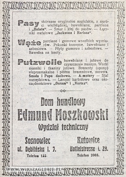 Plik:Reklama-1922-Sosnowiec-Dom-handlowy-Moszkowski.jpg