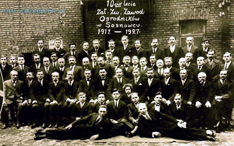 Plik:Zwiazek Zawodowy Ogrodników w Sosnowcu 1927.JPG