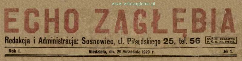 Plik:Echo Zagłębia nr 01 1929.09.29 winieta.JPG