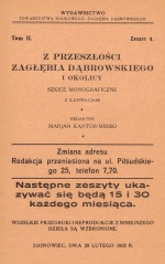 Z przeszłości Zagłębia Dąbrowskiego i okolicy - Szkice monograficzne z ilustracjami - Tom 2 - nr 04.jpg