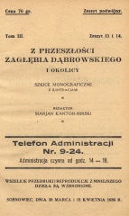 Z przeszłości Zagłębia Dąbrowskiego i okolicy - Szkice monograficzne z ilustracjami - Tom 1 - nr 13.jpg