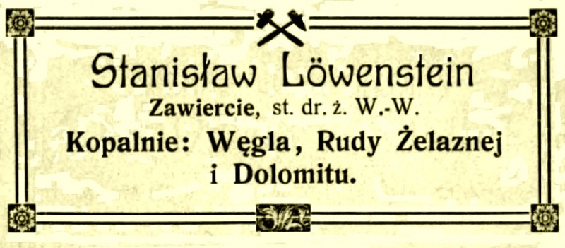 Plik:Stanisław Lowenstain Zawiercie kopalnie węgla, rud żelaza i dolomitu 1909.jpg