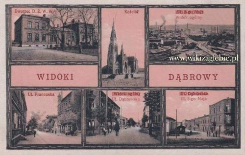 Dąbrowa Górnicza pocztówka 001.jpg