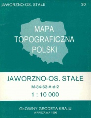 Mapa Topograficzna Polski - Jaworzno-Osiedle Stałe (1996).jpg