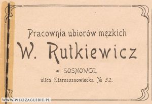 Reklama 1913 Sosnowiec Krawiec Rutkiewicz.jpg