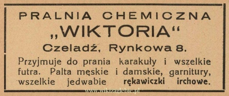 Plik:Reklama 1938 Czeladź Pralnia Chemiczna Wiktoria 01.jpg