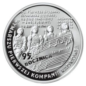Moneta 10-złotych 2009 (1) 95-rocznica wymarszu Pierwszej Kompanii Kadrowej.jpg