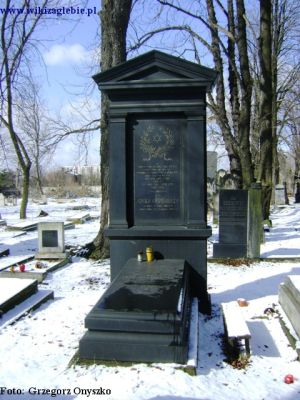 Sosnowiec (Pogon). Cmentarz żydowski. Grób Adolfa Oppenheima.JPG