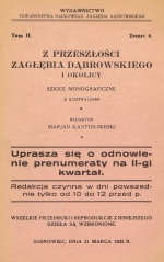Z przeszłości Zagłębia Dąbrowskiego i okolicy - Szkice monograficzne z ilustracjami - Tom 2 - nr 06.jpg