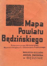 Mapa powiatu będzińskiego (Księgarnia Żmigroda).jpg