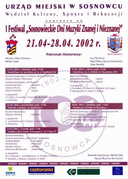 Plik:Sosnowieckie Dni Muzyki Znanej i Nieznanej Plakat 2002.jpg