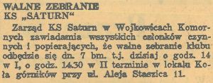 KS Saturn Wojkowice Komorne KZI 066 1937.03.07.jpg