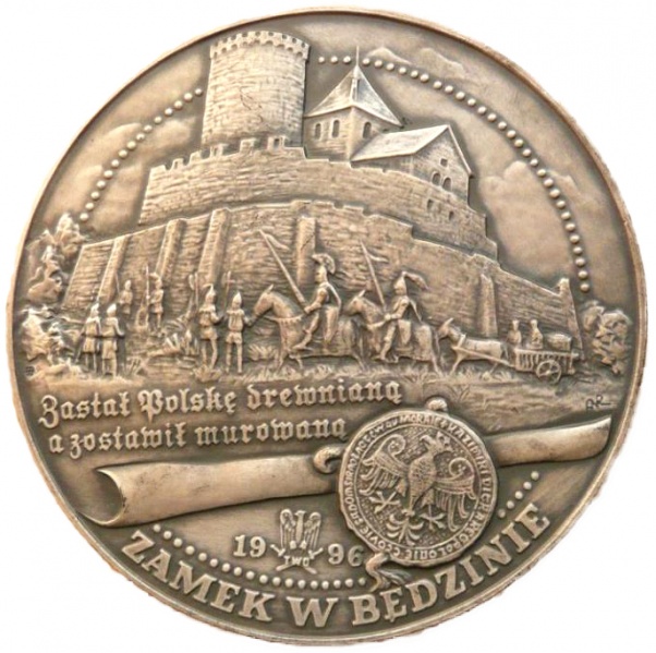 Plik:Kazimierz Wielki medal będzin 2.jpg