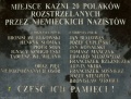 Sosnowiec Miejsce Pamięci nr 006 Tablica upamiętniająca egzekucje Polaków w 1939 i 1940 roku 04.JPG