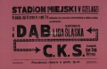 Plakat na mecz piłki nożnej Dąb Katowice CKS Czeladź sprzed 1939 .jpg
