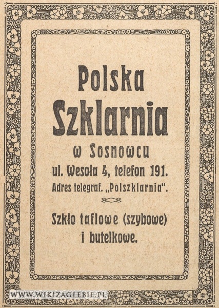 Plik:Reklama-1922-Sosnowiec-Polska-Szklarnia.jpg