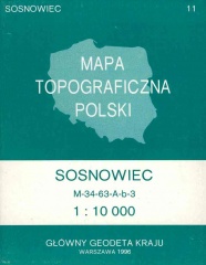 Mapa Topograficzna Polski - Sosnowiec (1996).jpg