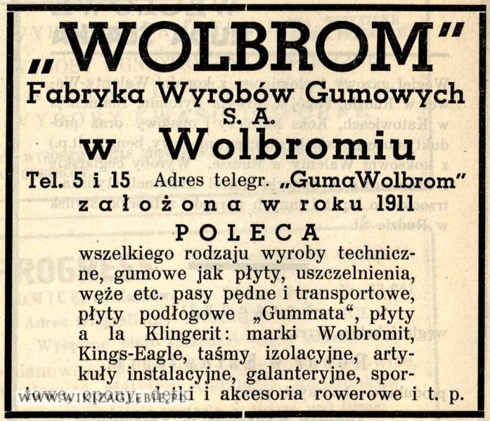 Plik:Reklama 1937 Wolbrom Fabryka Wyrobów Gumowych.jpg