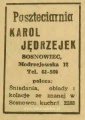 Reklama 1945 Sosnowiec Paszteciarnia Karol Jędrzejek 01.JPG