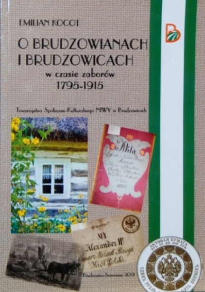 Plik:O Brudzowianach i Brudzowicach w czasie zaborów 1795 - 1915.JPG