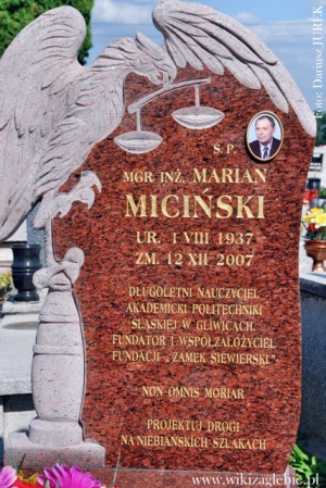 Siewierz cmentarz katolicki 006 Marian Piotr Miciński 02.JPG