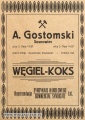 Reklama-1922-Sosnowiec-Węgiel-Koks-Gostomski.jpg