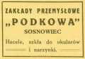 Reklama 1931 Sosnowiec Zakłady Przemysłowe Podkowa 01.jpg