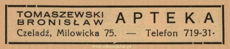 Plik:Reklama 1938 Czeladź Apteka Bronisław Tomaszewski 01.jpg