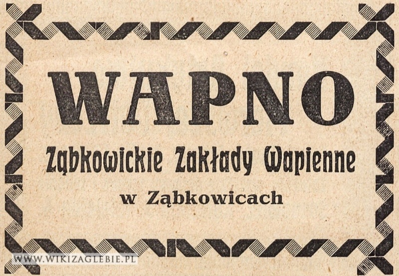 Plik:Reklama-1922-Ząbkowice-Wapno-Ząbkowickie-Zakłady-Wapienne.jpg