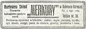 Reklama-1922-Dąbrowa-Górnicza-Merkury-Hurtowny-Skład-towarów-kolojalno-spożywczych.jpg