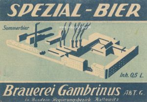 Będzin Browar Gambrinus Etykiety 1939-1945 01.jpg